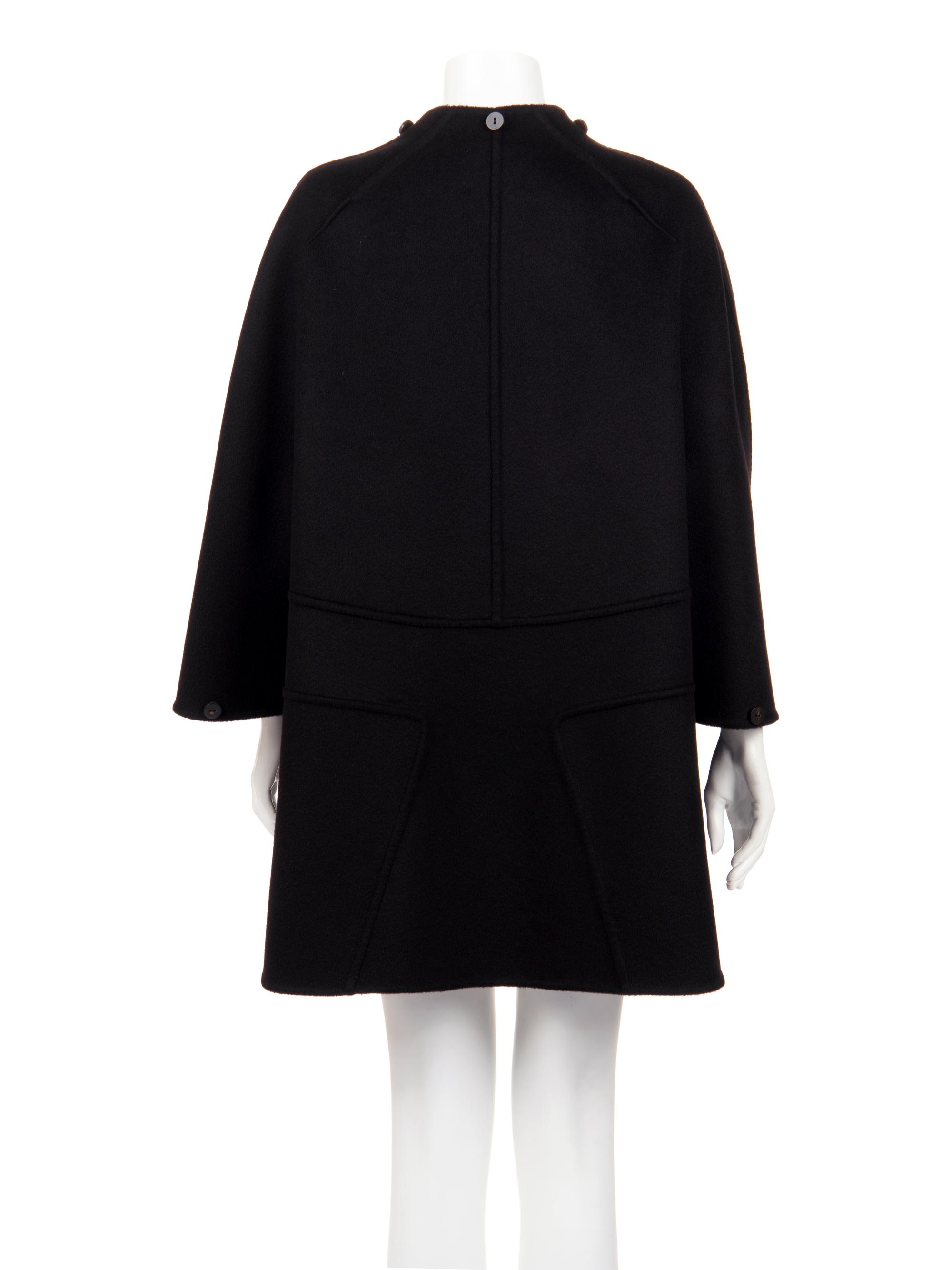 Ralph Rucci Cashmere Coat with Button Details