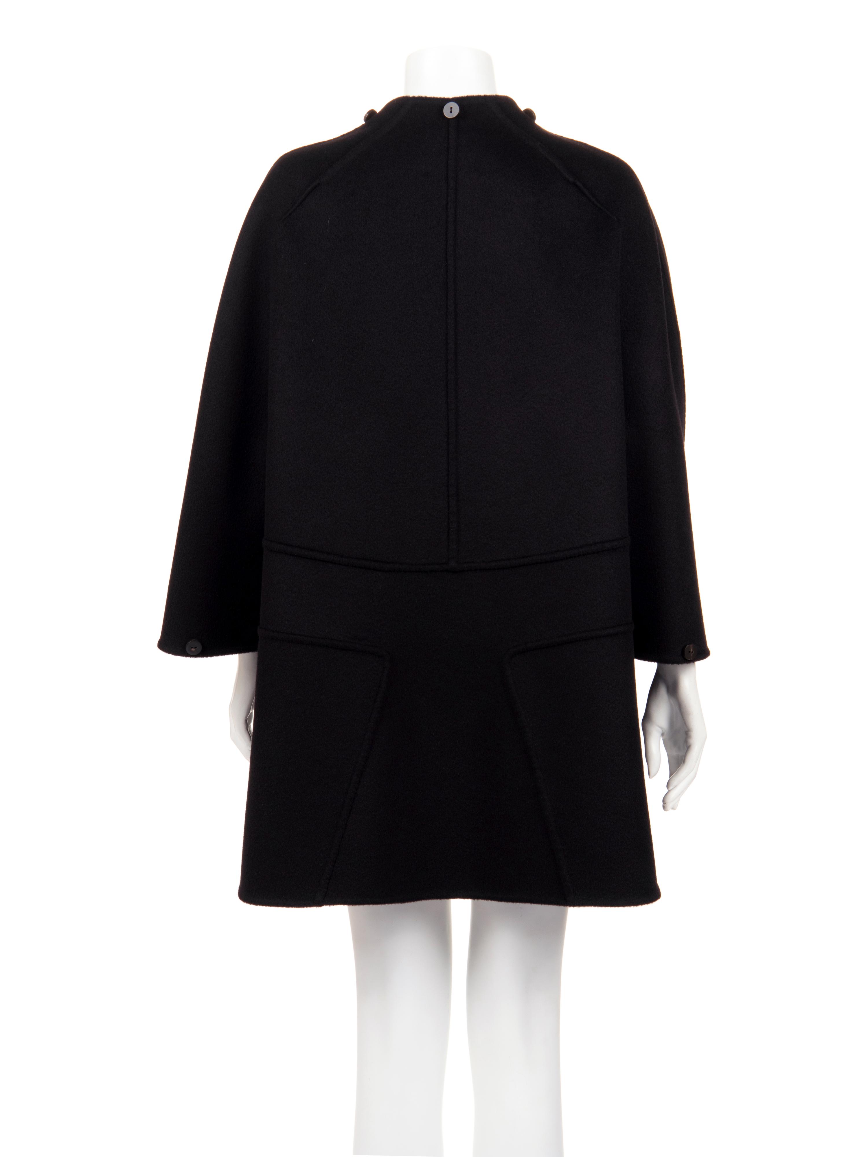 Ralph Rucci Cashmere Coat with Button Details