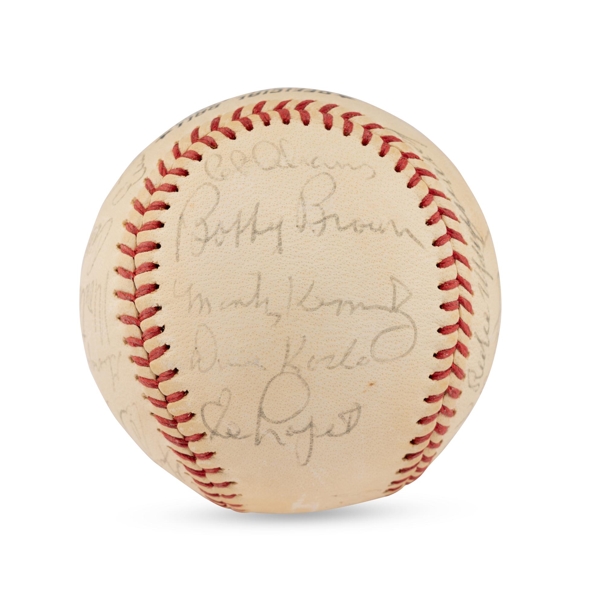 An Old Timer's Reunion Multi Signed Autograph Baseball (Beckett Authentication Services)