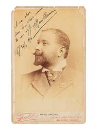 [19TH AND 20TH-CENTURY OPERA SINGERS]. A group of 7 photographs of opera singers from the 1890s-1900s, most signed, comprising images of: