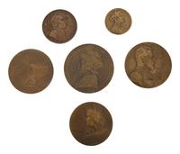 [EXONUMIA] A Group of Six Bronze Portrait Medallions