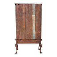 A Chippendale Walnut Shell Carved Flat-Top Chest on Stand