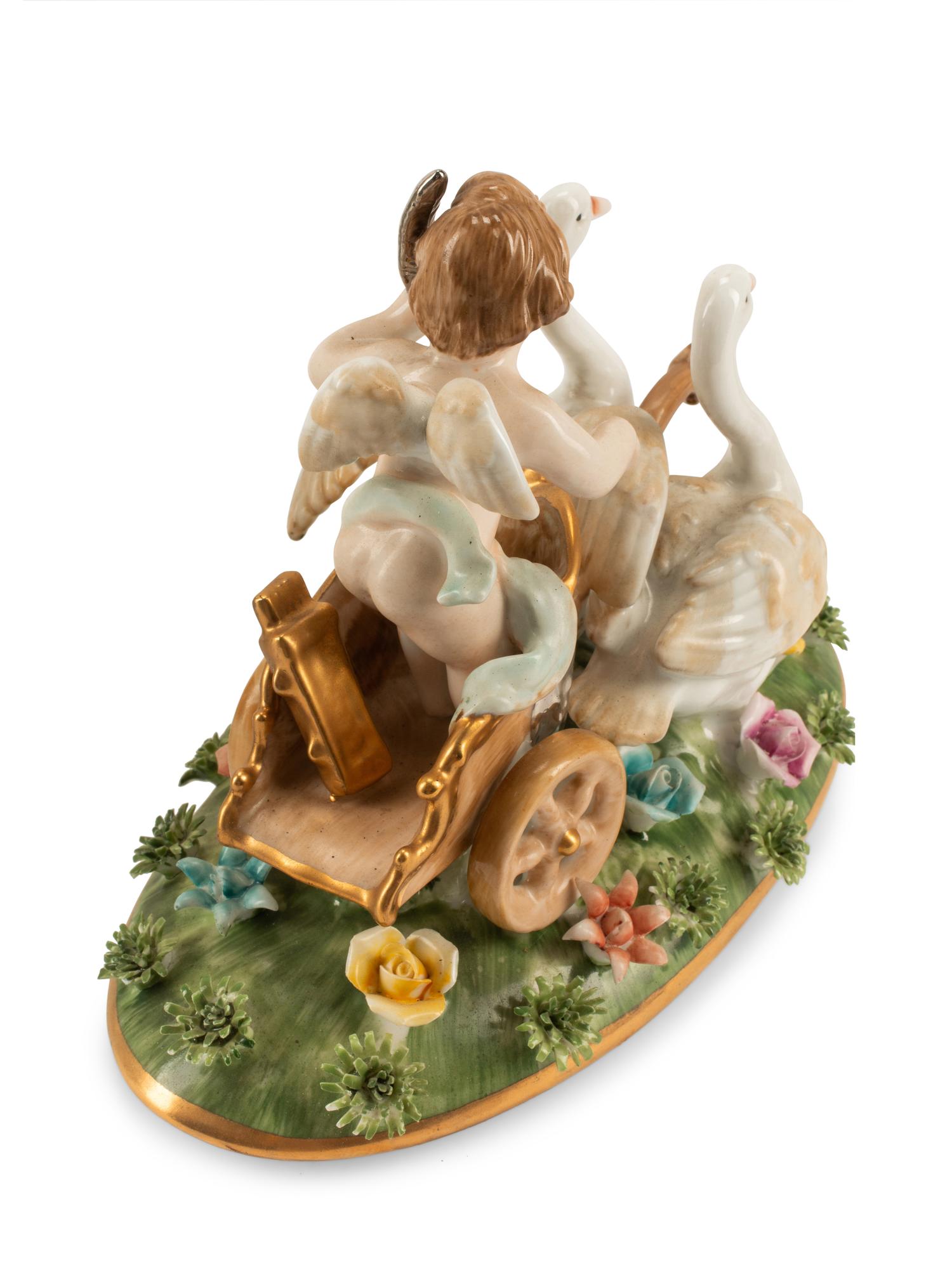 A Pair of German Porcelain Figural Tureens