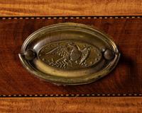 A Federal Mahogany and Satinwood-Inlaid Marquetry Fall Front Secretary Desk