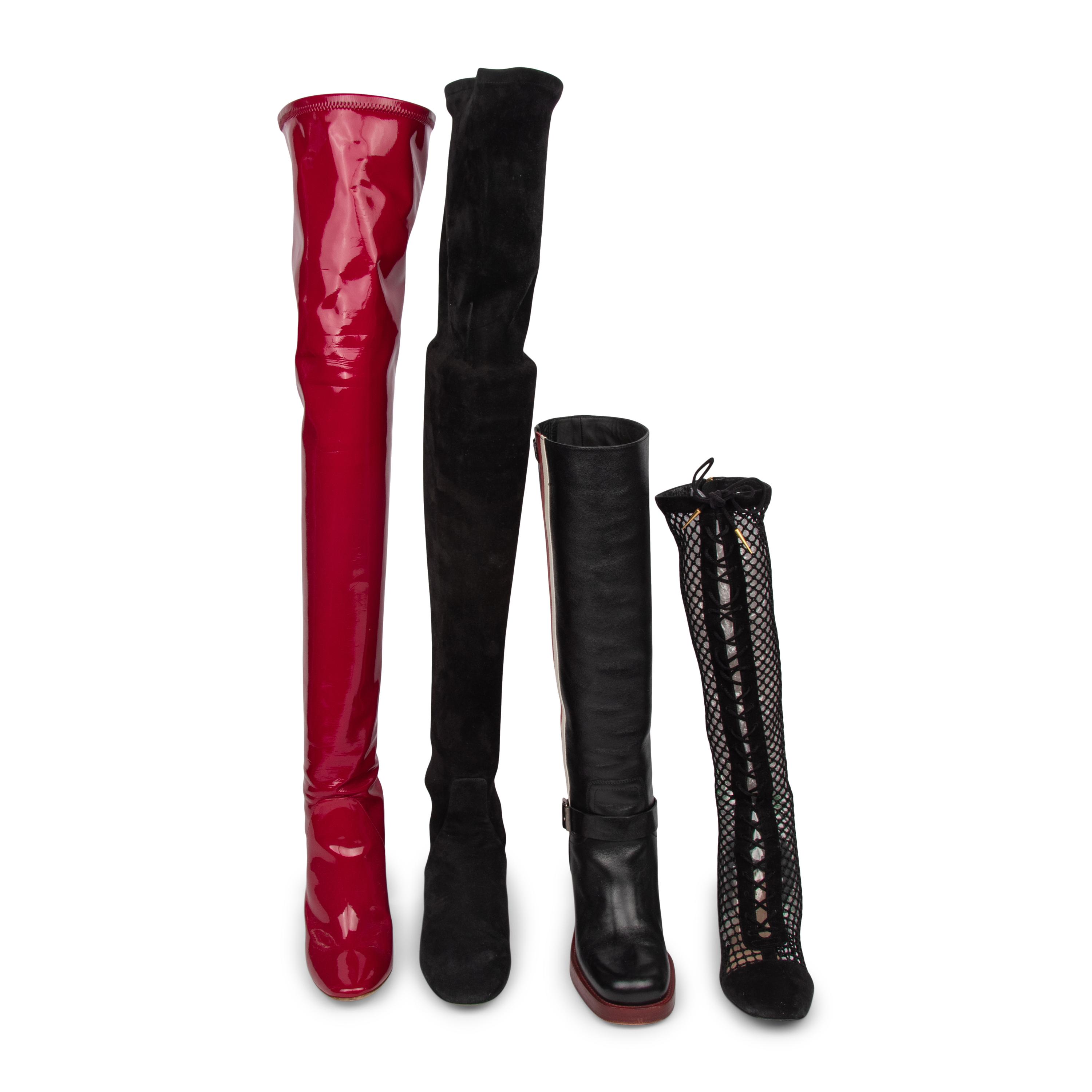 FOUR PAIRS OF DESIGNER BOOTS