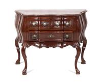 An Italian Burlwood Commode Height 30 1/2 inches.