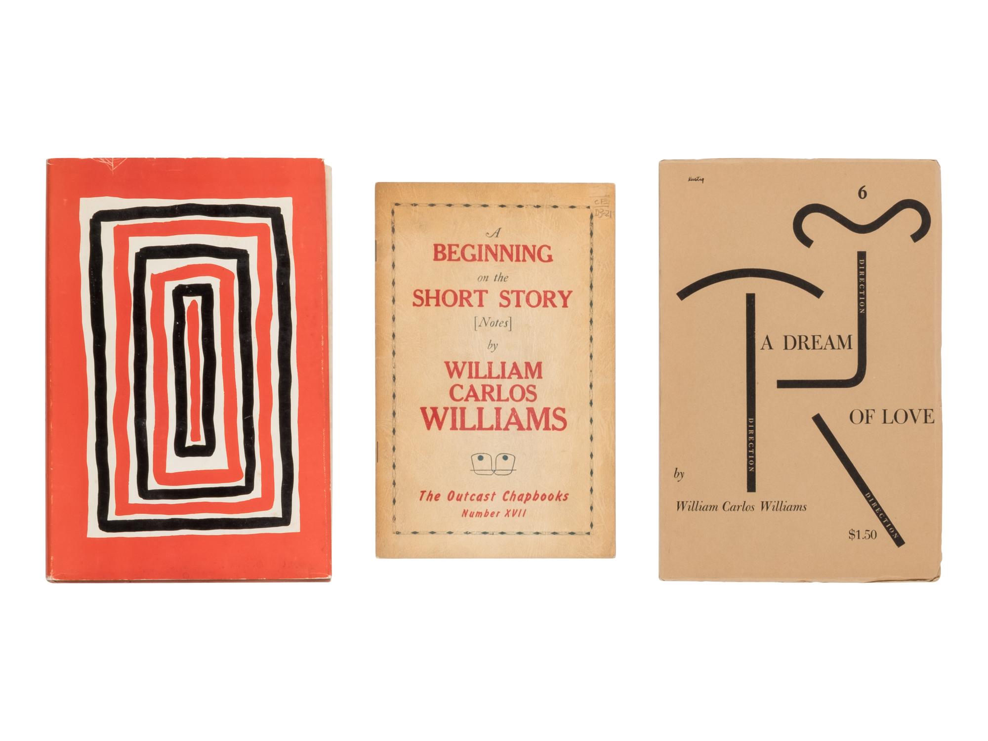 [Literature] Williams, William Carlos . Group of 22 Titles