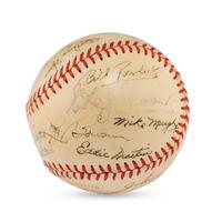 A 1948 Sioux City Soos Team Signed Autograph Baseball (JSA Auction Letter)