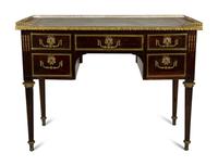 A Louis XVI Style Gilt Bronze Mounted Writing Desk — 19TH/20TH CENTURY