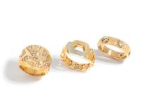COLLECTION OF YELLOW GOLD AND DIAMOND RINGS