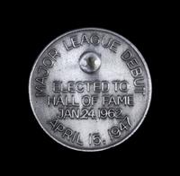 A 1962 Jackie Robinson Hall of Fame Pewter Press Pin