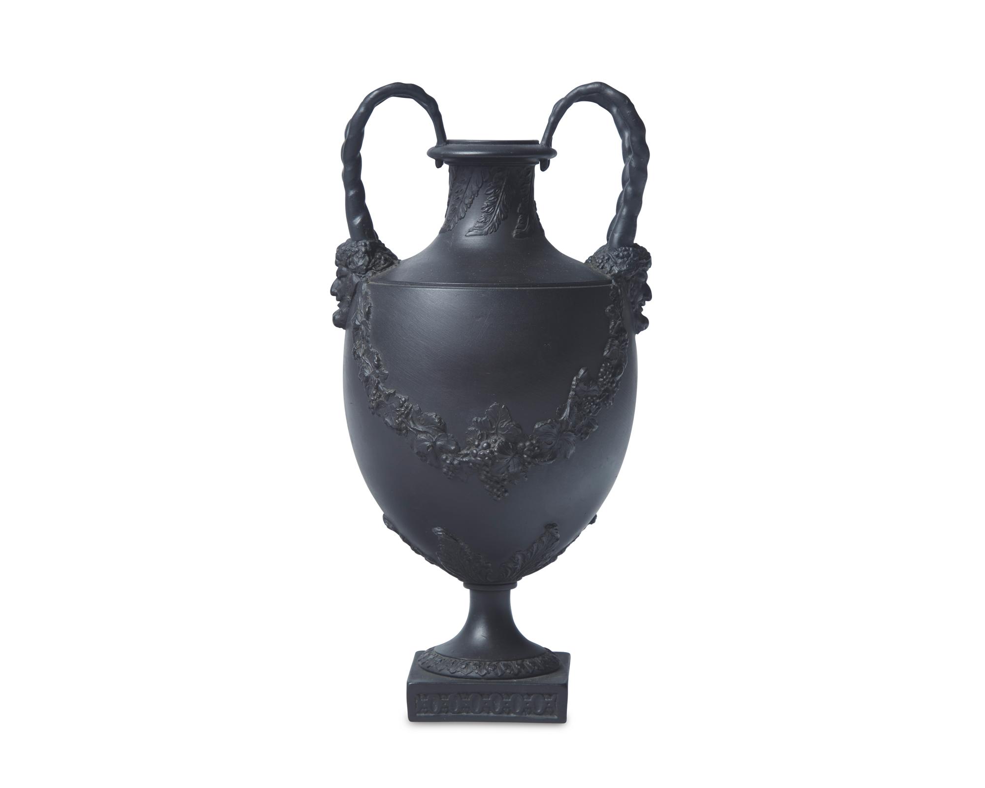 A Wedgwood Black Basalt Covered Urn