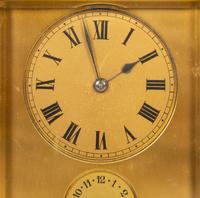 A French Bronze Repeating Carriage Clock with Aiguilles Movement