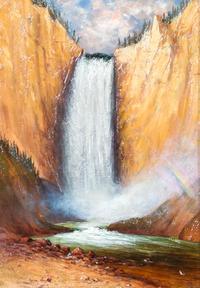 James Everett Stuart, (American, 1852-1941), Lower Falls at Yellowstone, 1889