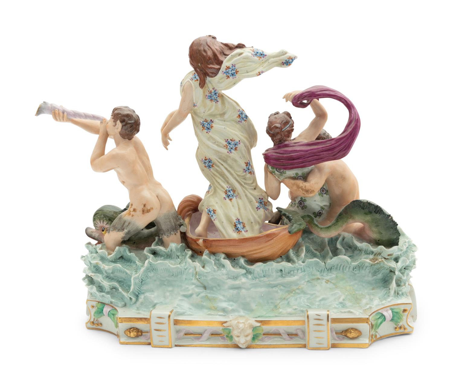 A Continental Porcelain Figural Group