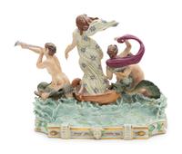 A Continental Porcelain Figural Group