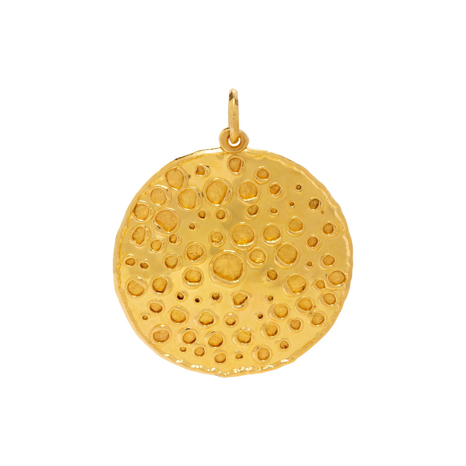 JEAN MAHIE, YELLOW GOLD PENDANT