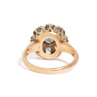 ANTIQUE, SAPPHIRE AND DIAMOND RING