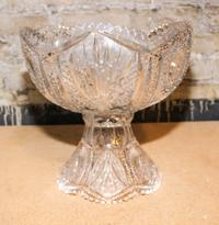 An American Cut Glass Punch Bowl on Stand Diameter 12 inches. — 19TH/20TH CENTURY