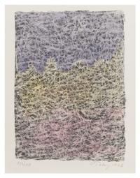 Marl Tobey, (American, 1890-1976), Composition. Limited, signed.