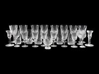 A Group of Waterford Lismore Glass Stemware