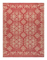 A Cotton and Wool Jacquard Coverlet by James Cunningham