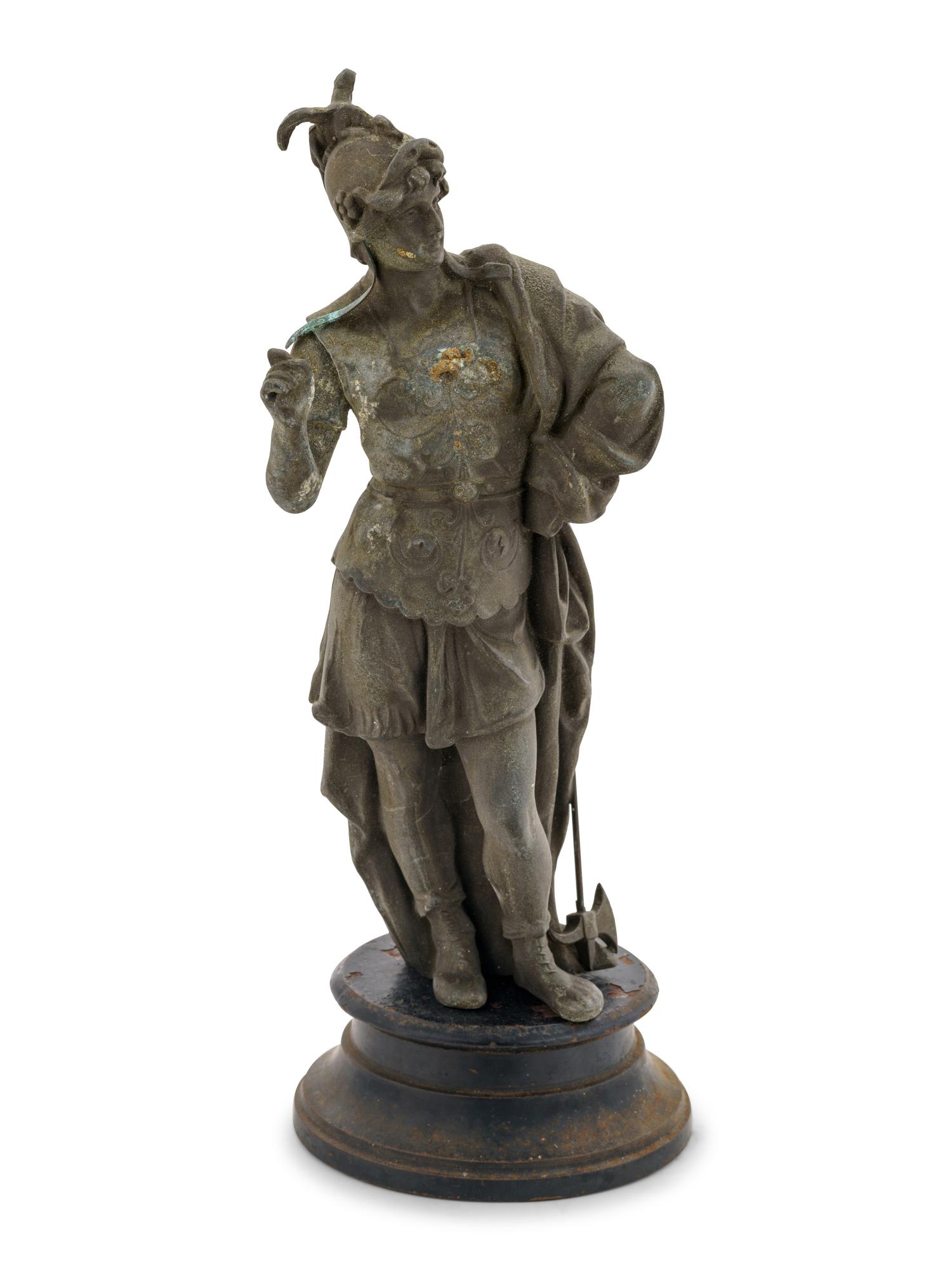 A Cast Metal Figure of Mars