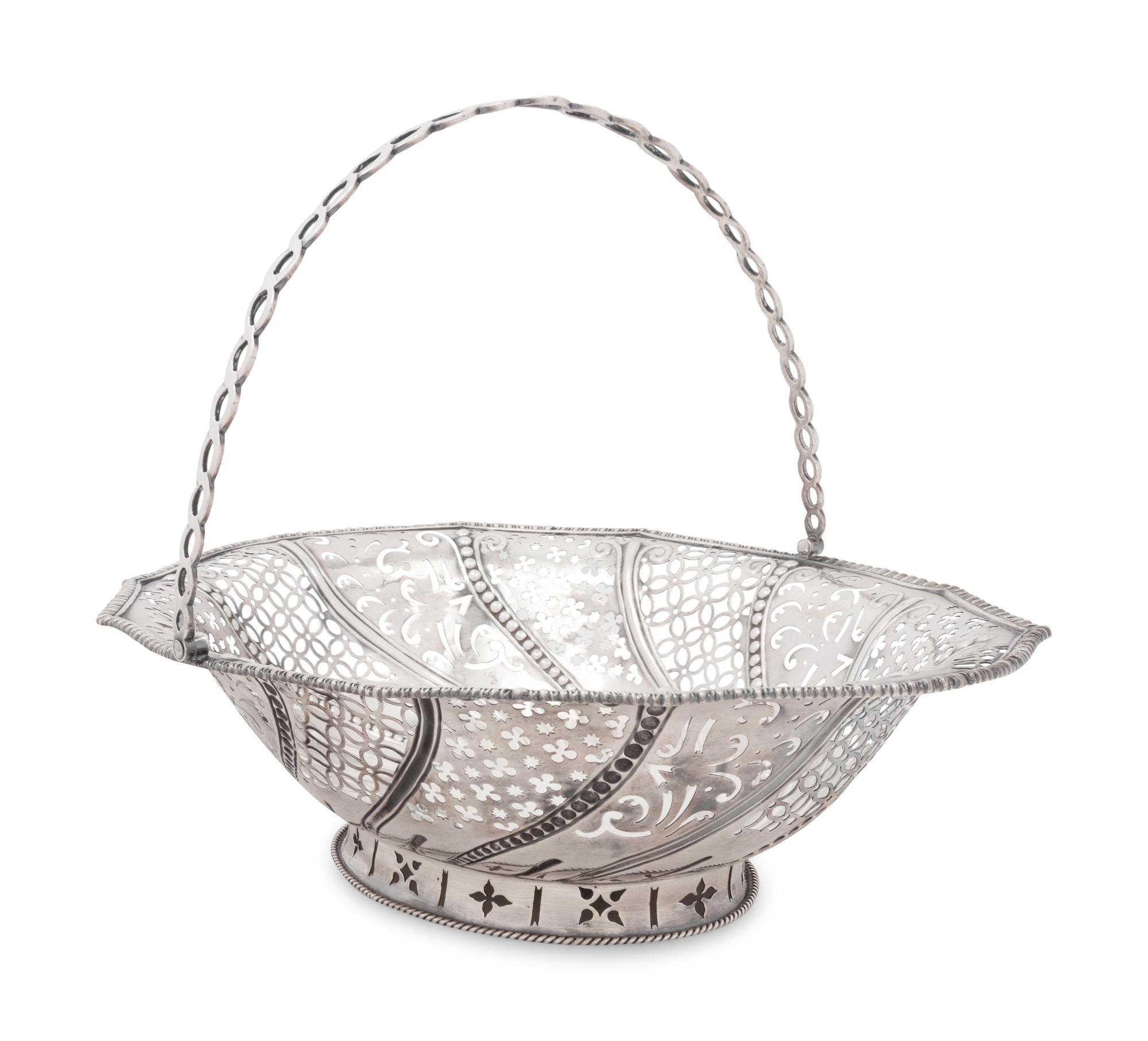 A George III Silver Centerpiece Basket
