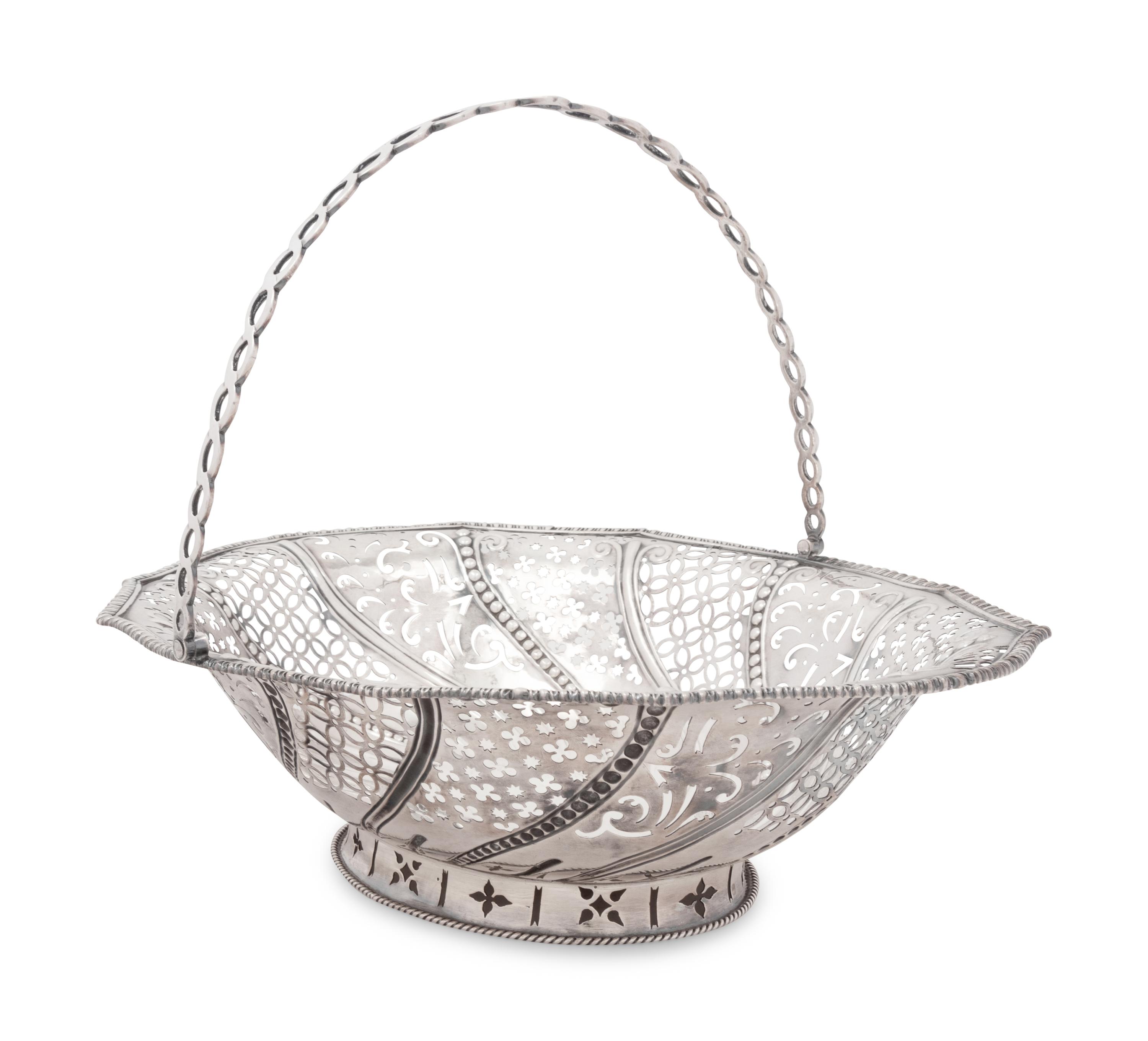 A George III Silver Centerpiece Basket