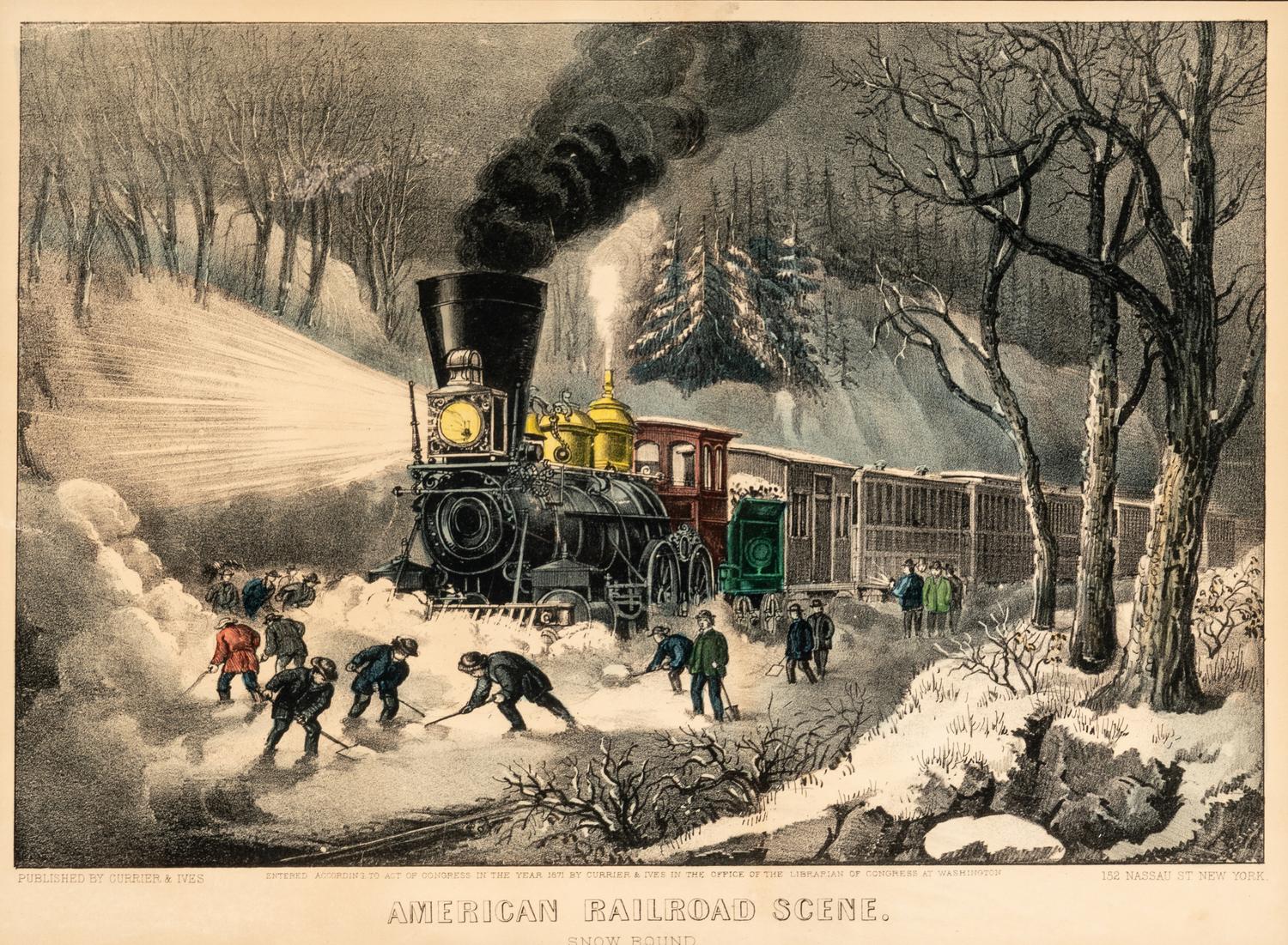 [AMERICANA - CURRIER & IVES]. A group of 7 small format lithographs, comprising:
