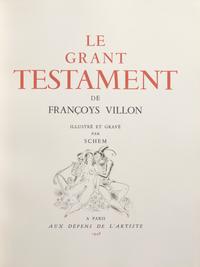 [Fine Bindings] [Weill, Lucie] Villon, Francoys. Le Grant Testament