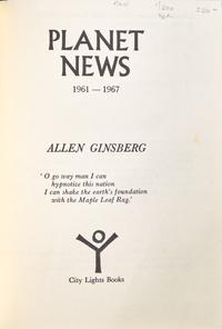 GINSBERG, Allen (1926-1997). Planet News 1961-1967. San Francisco: City Lights Books, [1968].