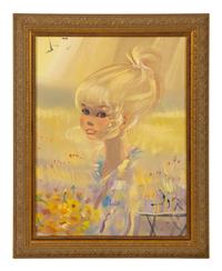 A Portrait of a Blonde Girl