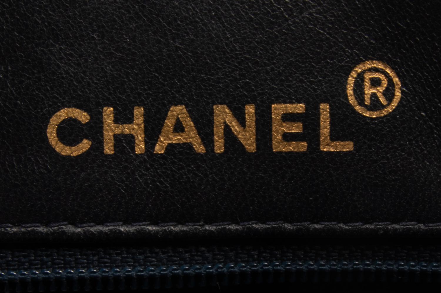 Chanel Flap Camera Bag in Quilted Navy Lambskin