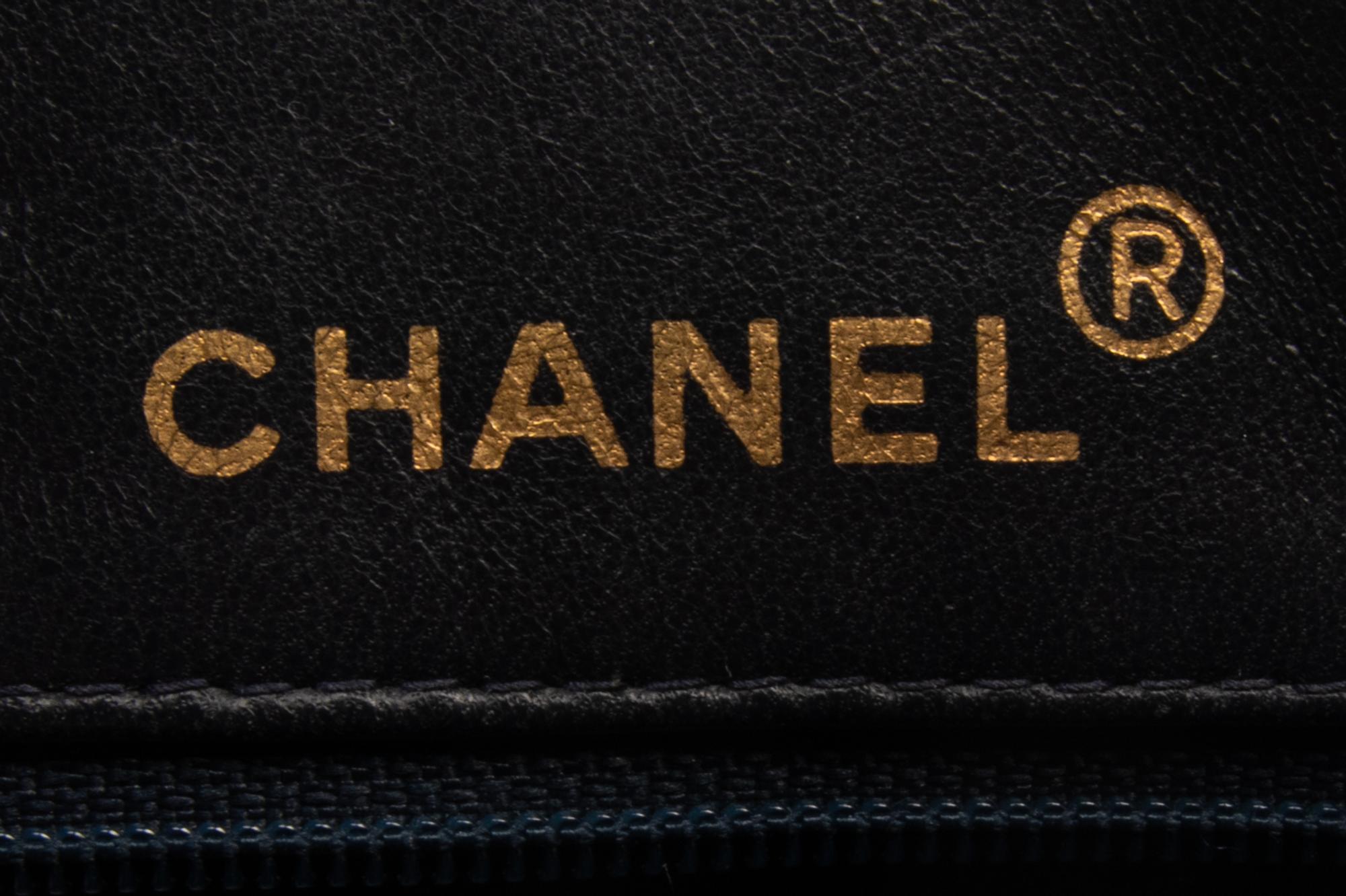 Chanel Flap Camera Bag in Quilted Navy Lambskin