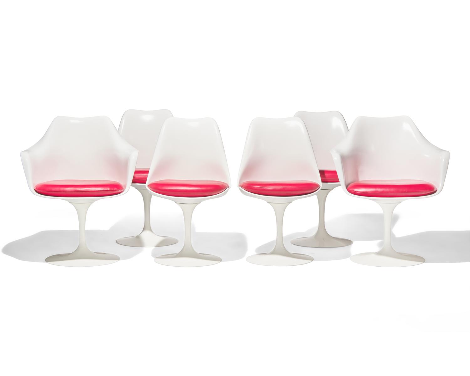 Tulip Table and Six Armchairs Knoll Studio