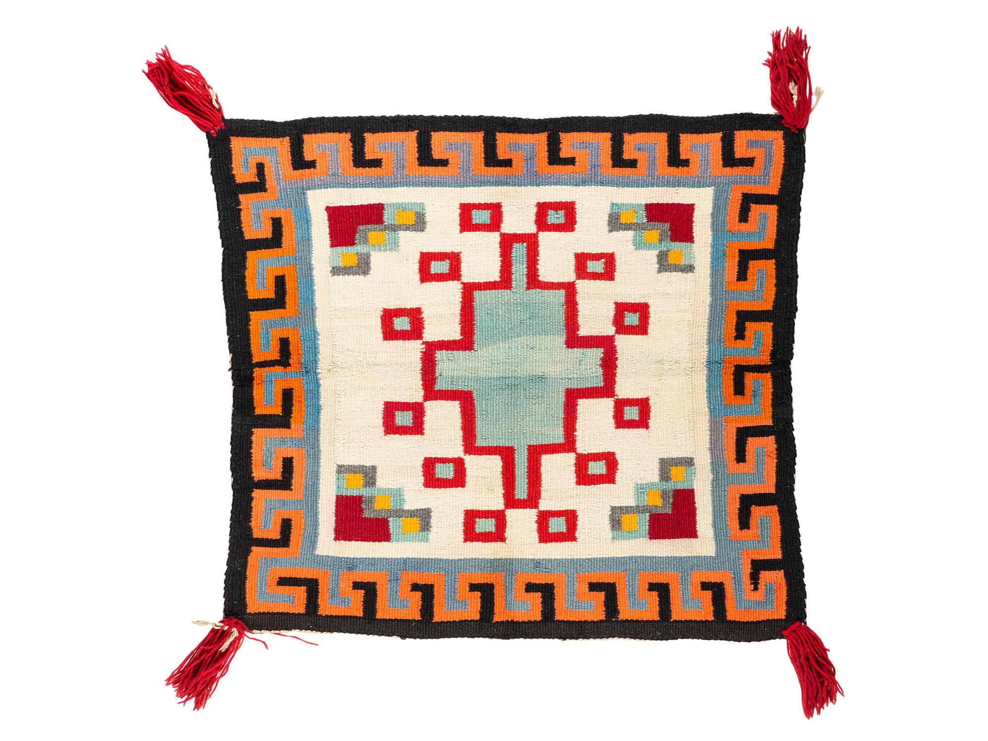 Navajo Germantown Sunday Saddle Blanket / Rug