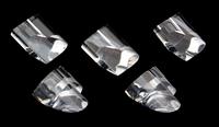 A Group of Five Steuben Crystal Hearts Height of taller 3 1/2 inches. — 20TH CENTURY