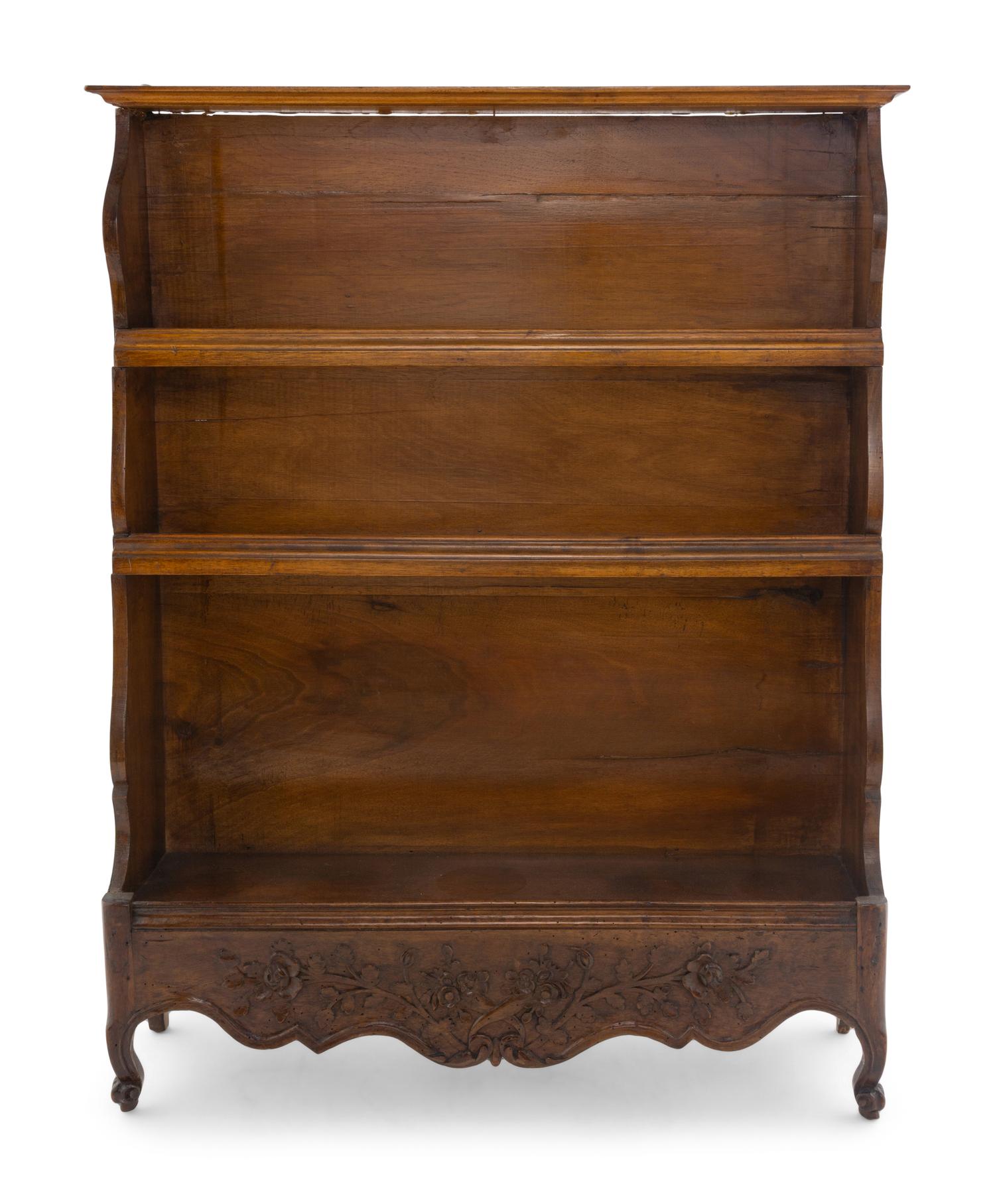 A Louis XV Carved Walnut Hanging Etagere