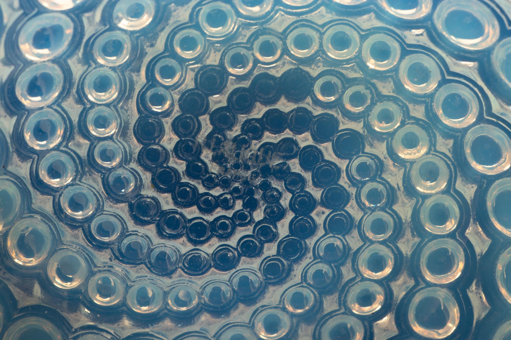 A Lalique Opalescent Volutes Bowl