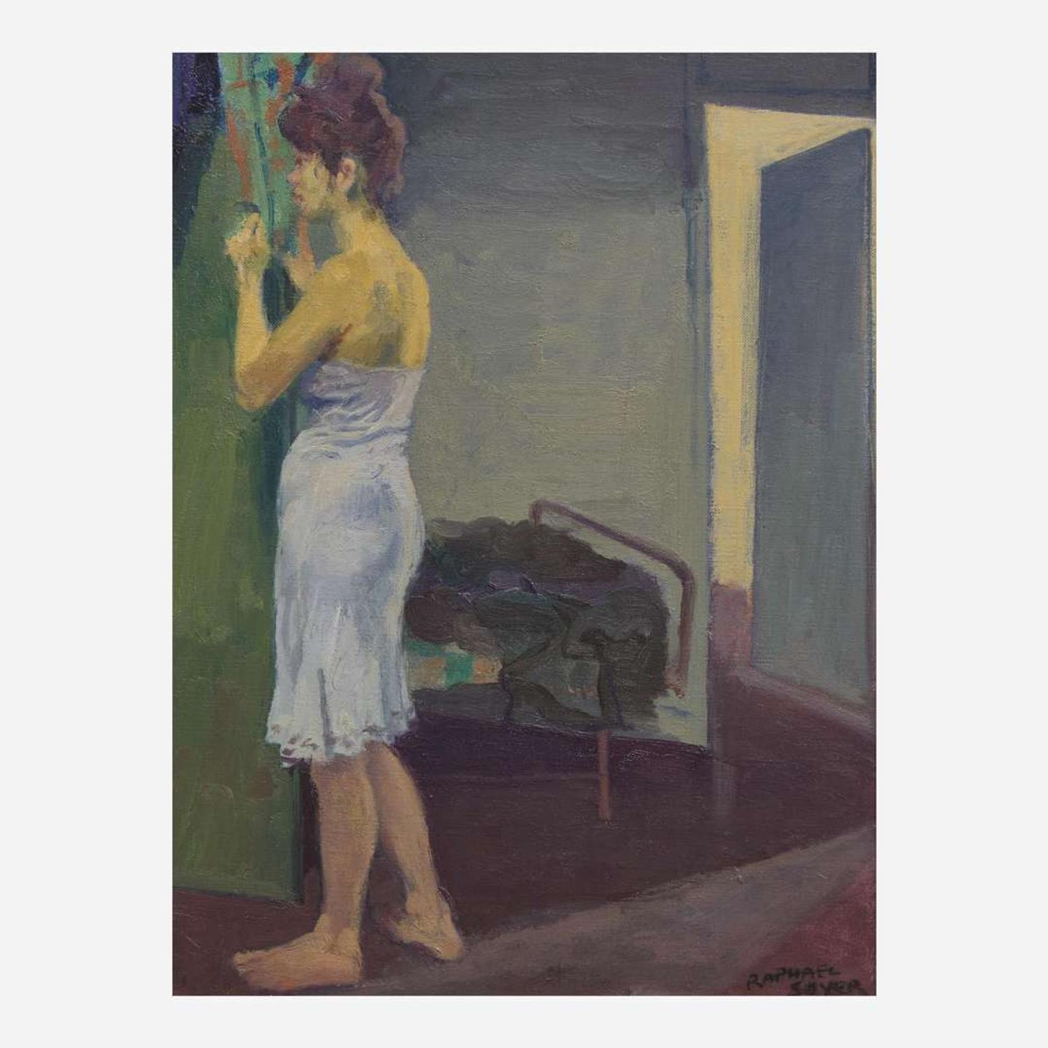 Raphael Soyer (American, 1899–1987) Untitled (Woman in Interior)