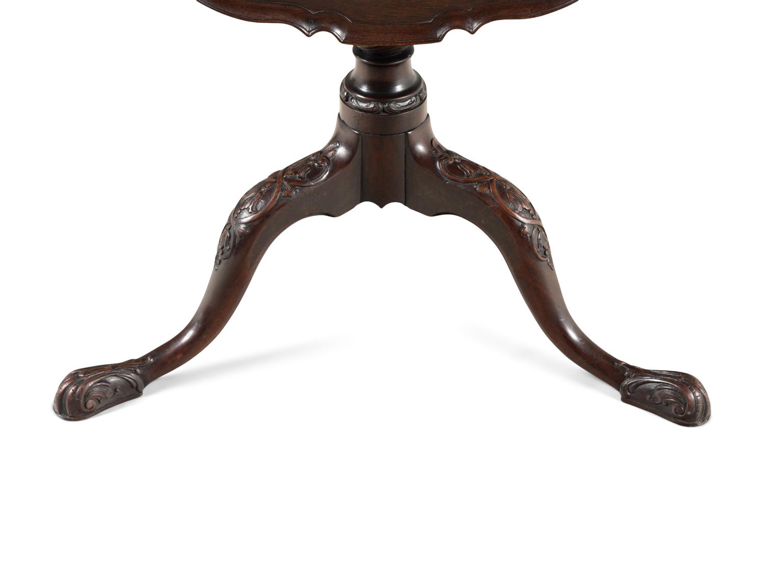 A George III Mahogany Tilt Top Table