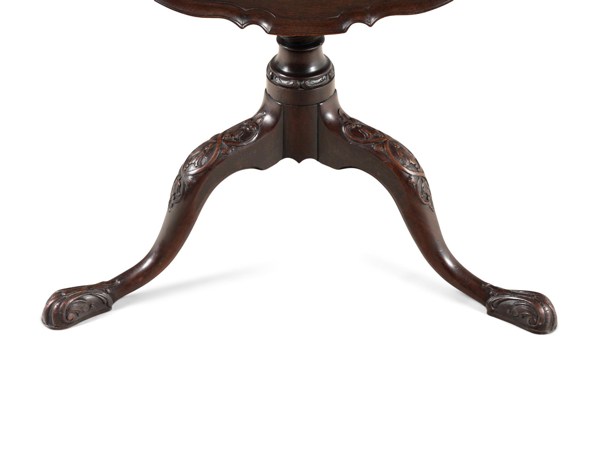 A George III Mahogany Tilt Top Table