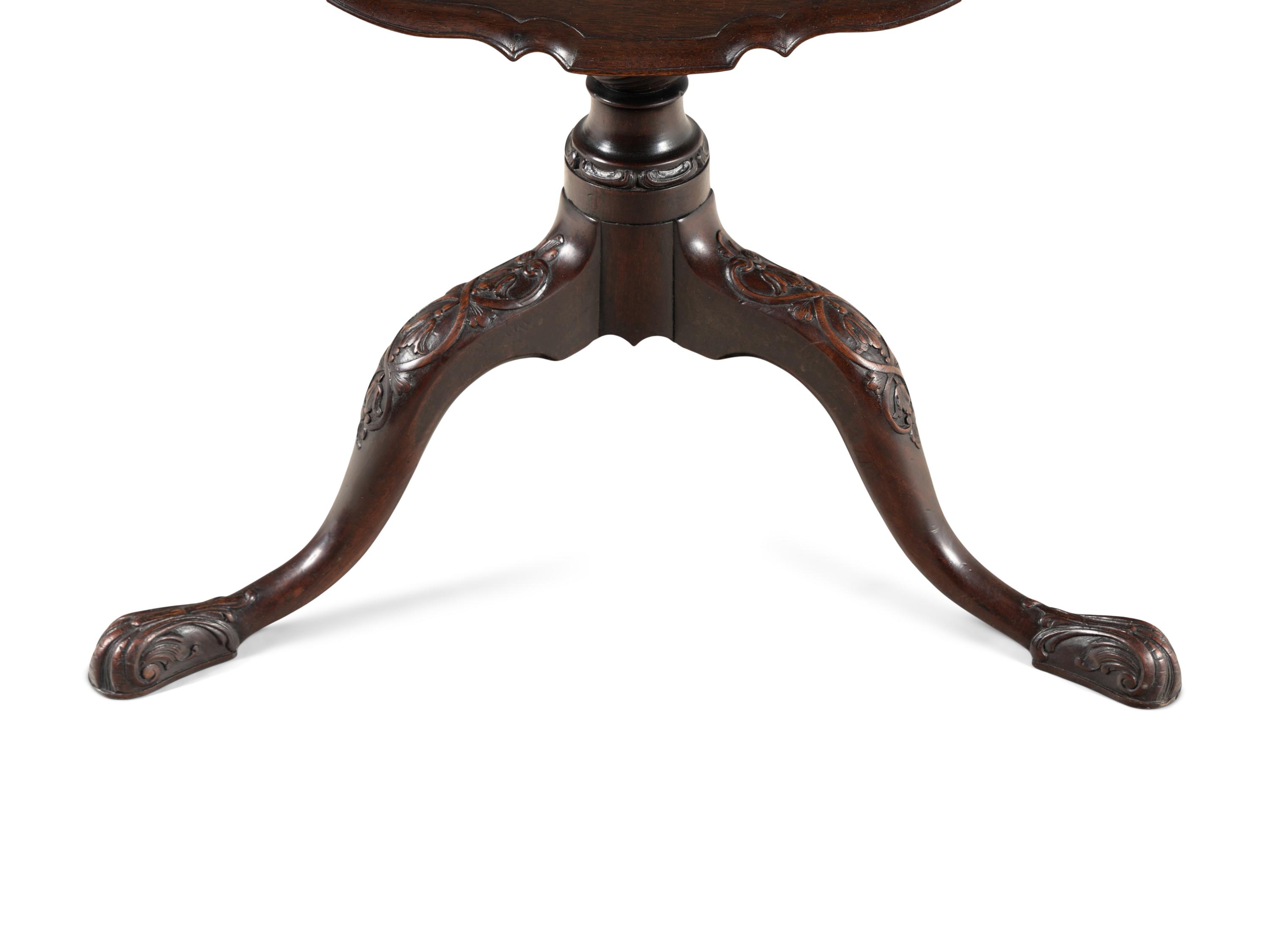 A George III Mahogany Tilt Top Table