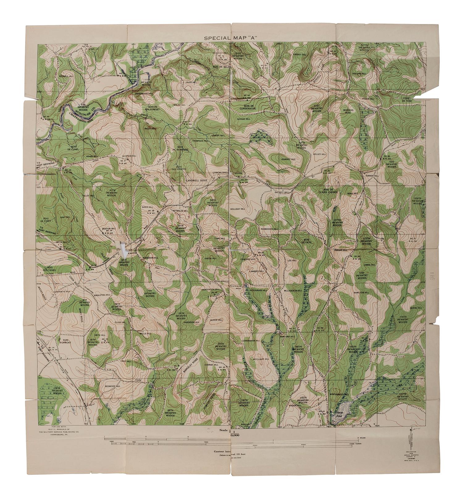 [MAPS]. Leavenworth War Games map.