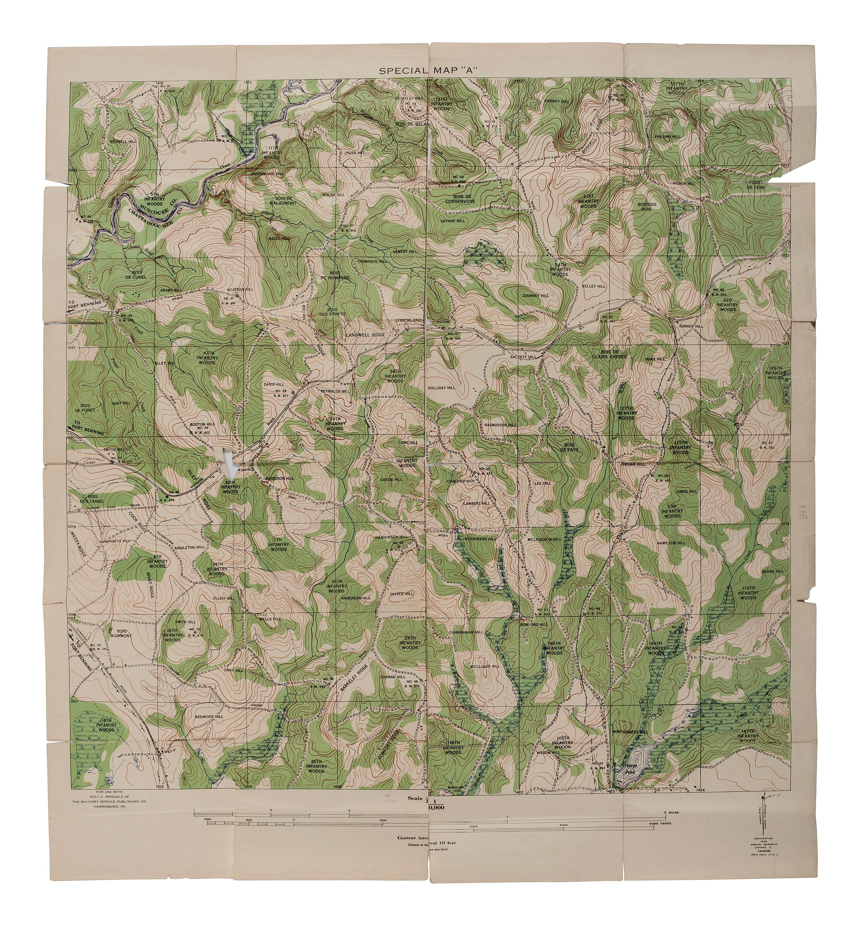 [MAPS]. Leavenworth War Games map.