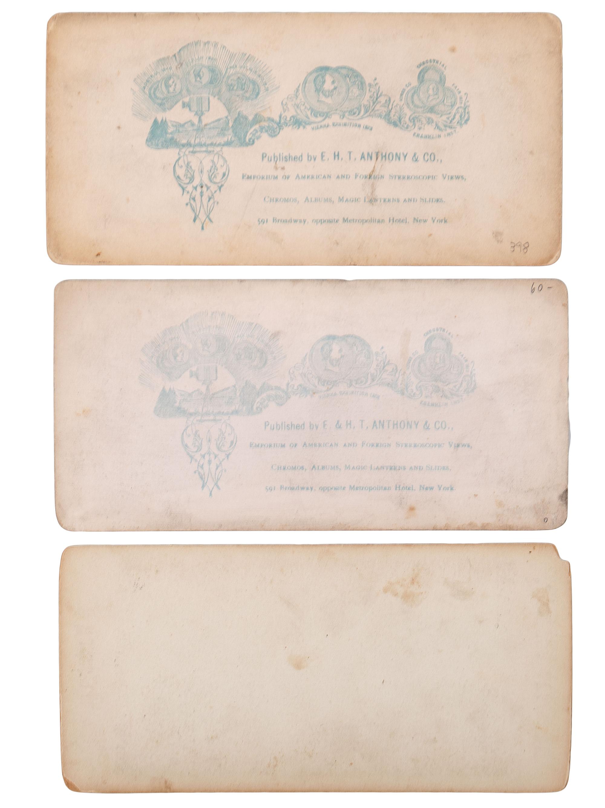 [EARLY PHOTOGRAPHY]. A group of approx. 95 stereoviews highlighted by images of US presidents, views in and around Washington, DC and Mount Vernon, and African American and female subjects.