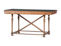 A George III Turned Oak Quarter-Size Billiards Table