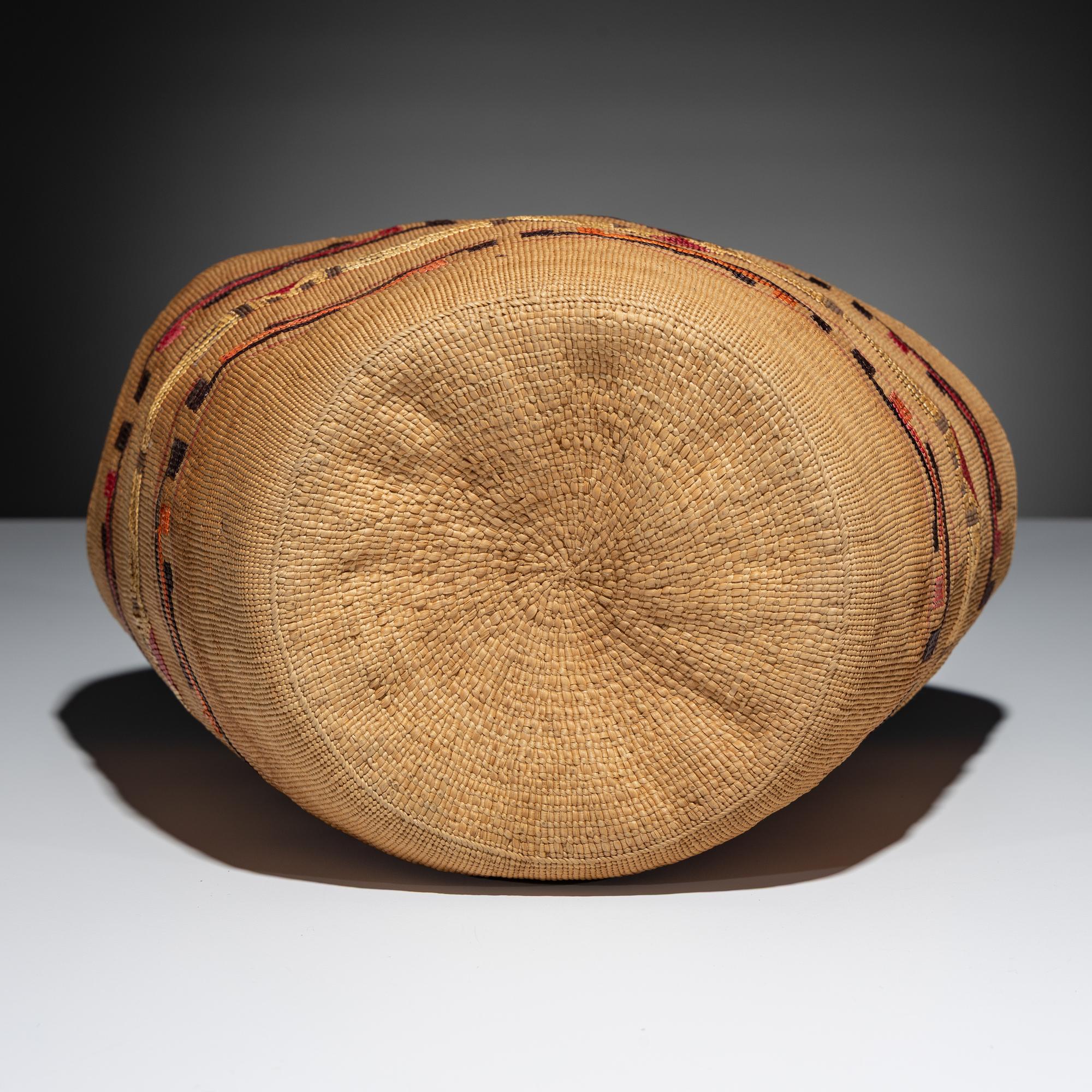 Tlingit Polychrome Berry Basket