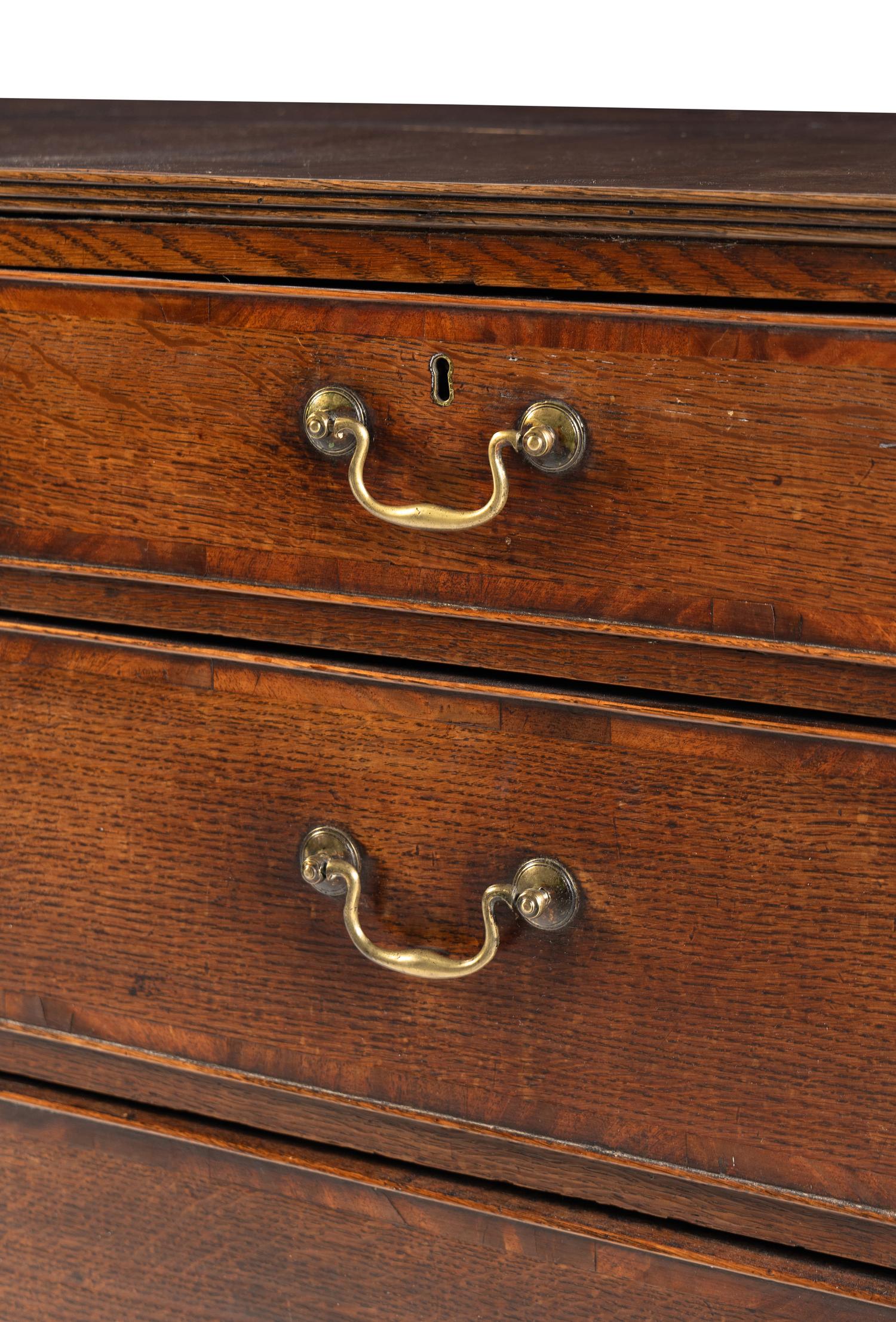 A George III Oak Chest of Drawers